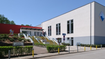 Eingang Schwimmbad Fechingen