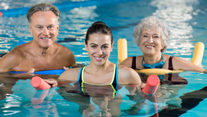 Aqua gym class