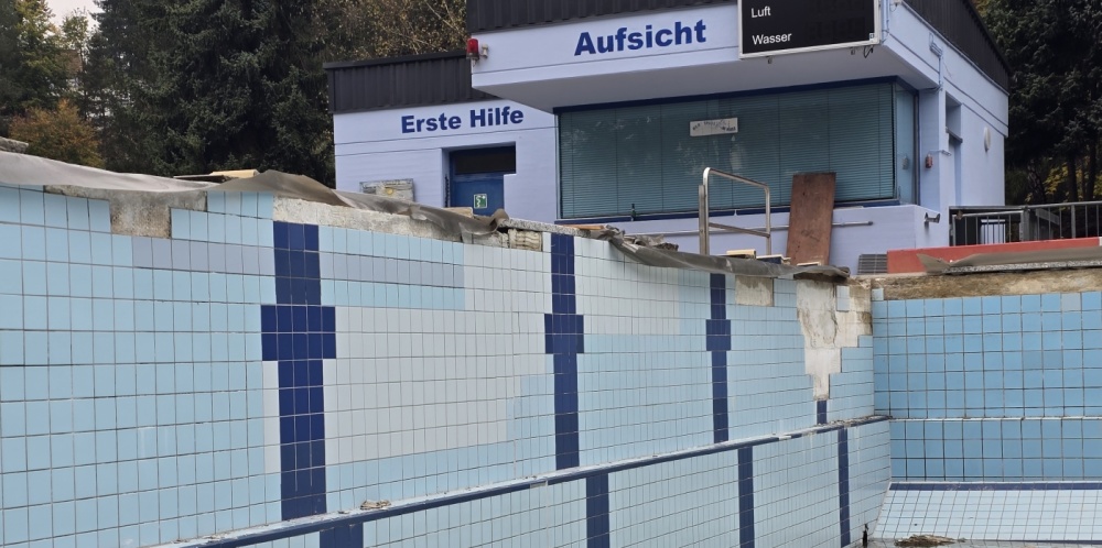 Arbeiten am Beckenkopf