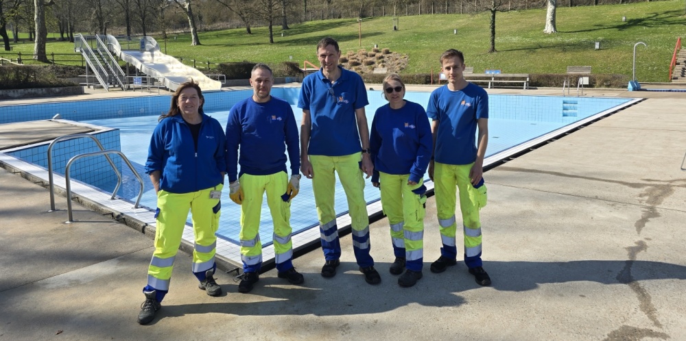 Vorbereitungen Freibadsaison