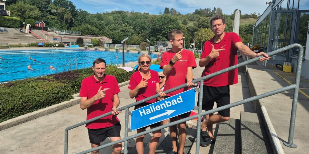 Team des Kombibad Fechingens zum Ende der Freibadsaison 2026